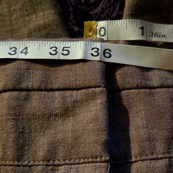 Elegant Autumn Brown Wide Leg Cropped Trousers - Picture 8 of 12